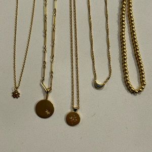 Gold Madewell Necklace Bundle